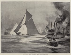 Contest for the America Cup, Starting for the First Race on 7 September by Charles John de Lacy